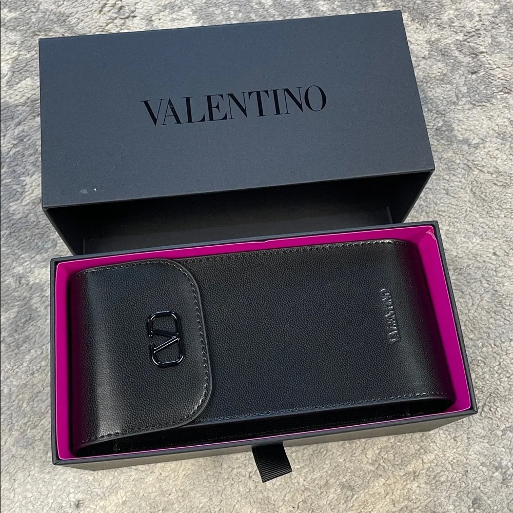 New Valentino VIII VLS102-C Burgundy Red Cat Eye Sunglasses